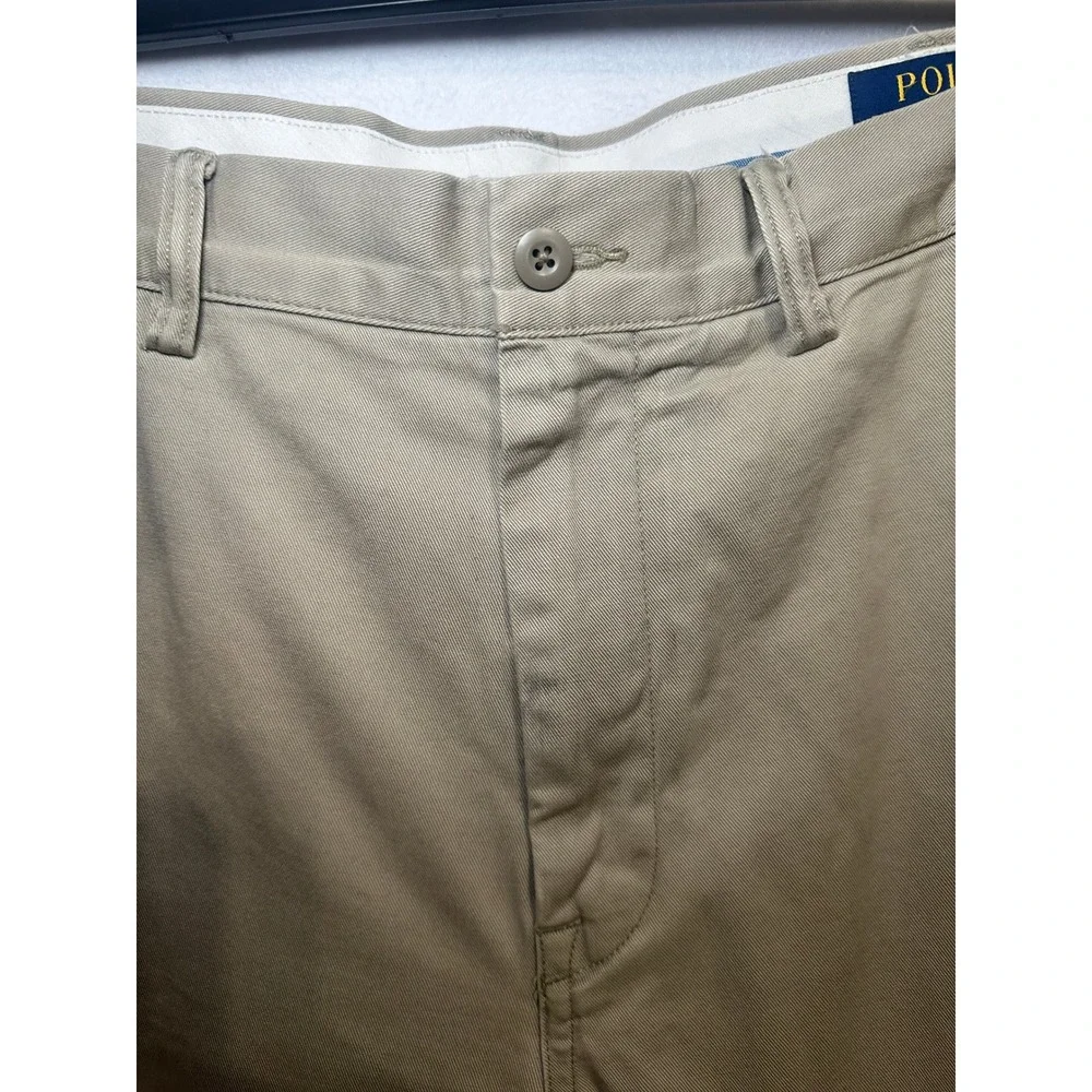 Polo Ralph‎ Lauren Classic Cotton Twill Chino Pants Mens 36x30 Khaki Tan